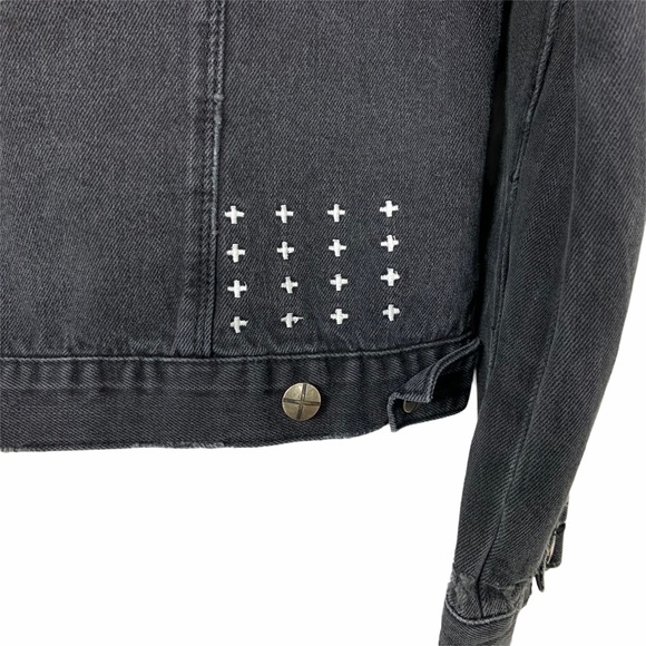 Ksubi Denim Classic Beaten Up Black Jacket Medium - Picture 6 of 14